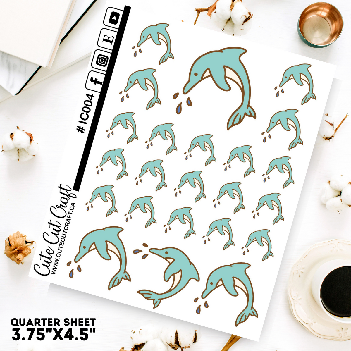 Dolphin #004 || Decorative Icons