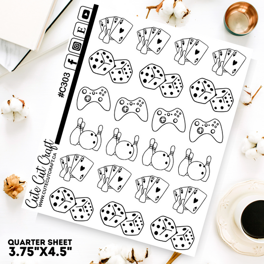 Gaming Doodles || Planner Paige 2000