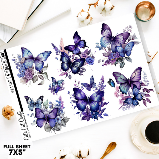 Purple Butterfly || Z#1137 Deco