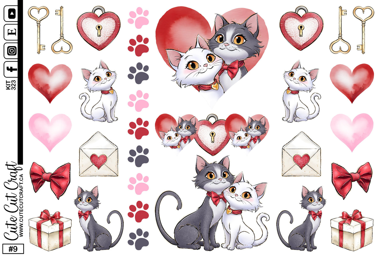 Kitty Love  #323 || Journaling Sheets