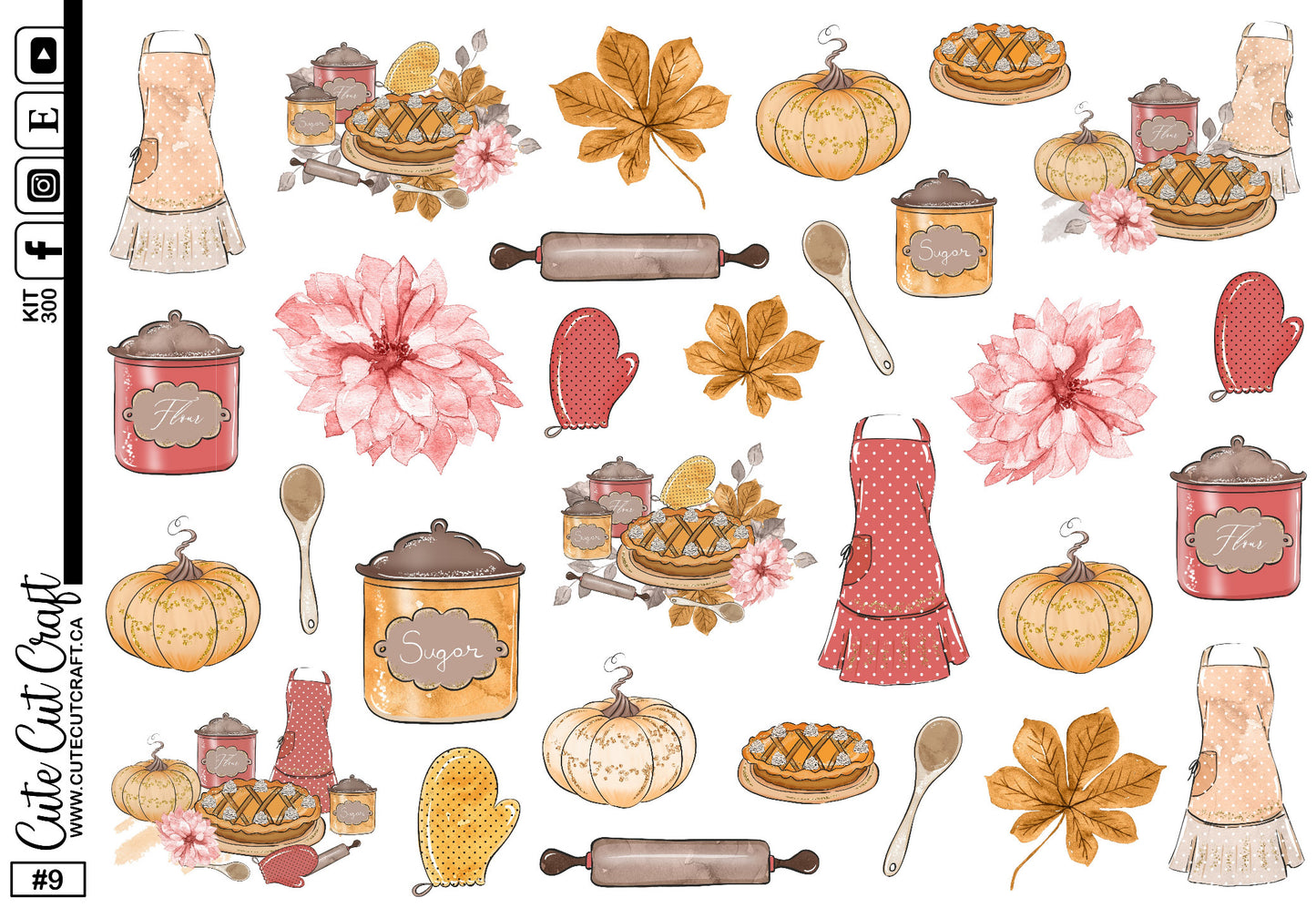 Fall Baking #300 || HP Dashboard Weekly Kit