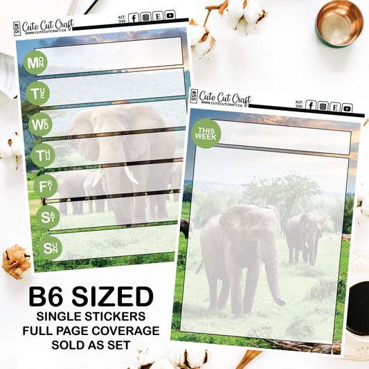 Elephant Expedition #349 || Layout Stickers