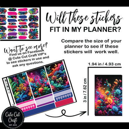 Neon Florals #335 || HP Big Weekly Kit