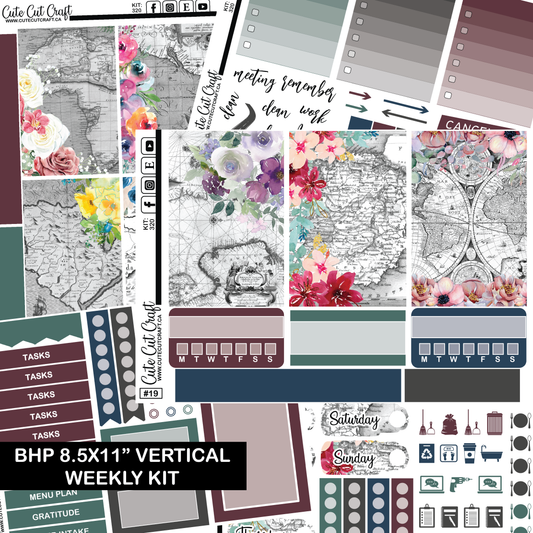 Floral Map #320 || HP Big Weekly Kit