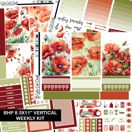 November Poppies #301 || HP Big Weekly Kit