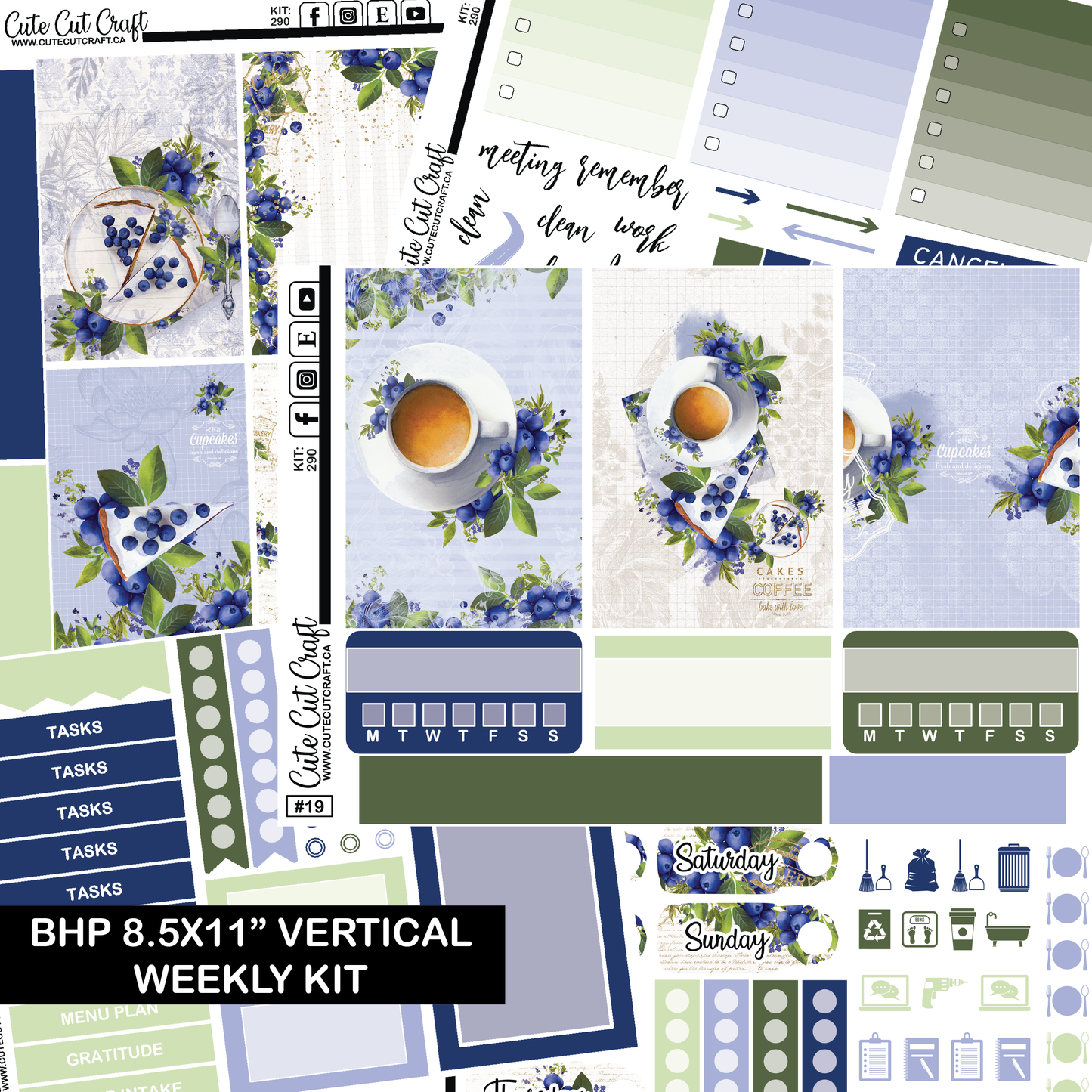 Blueberry #290 || HP Big Weekly Kit