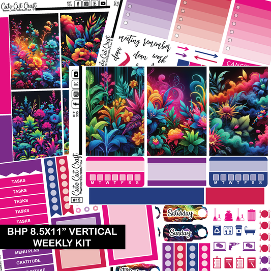 Neon Florals #335 || HP Big Weekly Kit