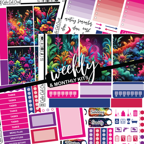 Neon Florals #335 || Big HP Weekly & Monthly