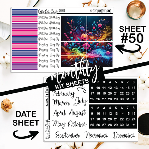 Neon Florals #335 || Big HP Weekly & Monthly