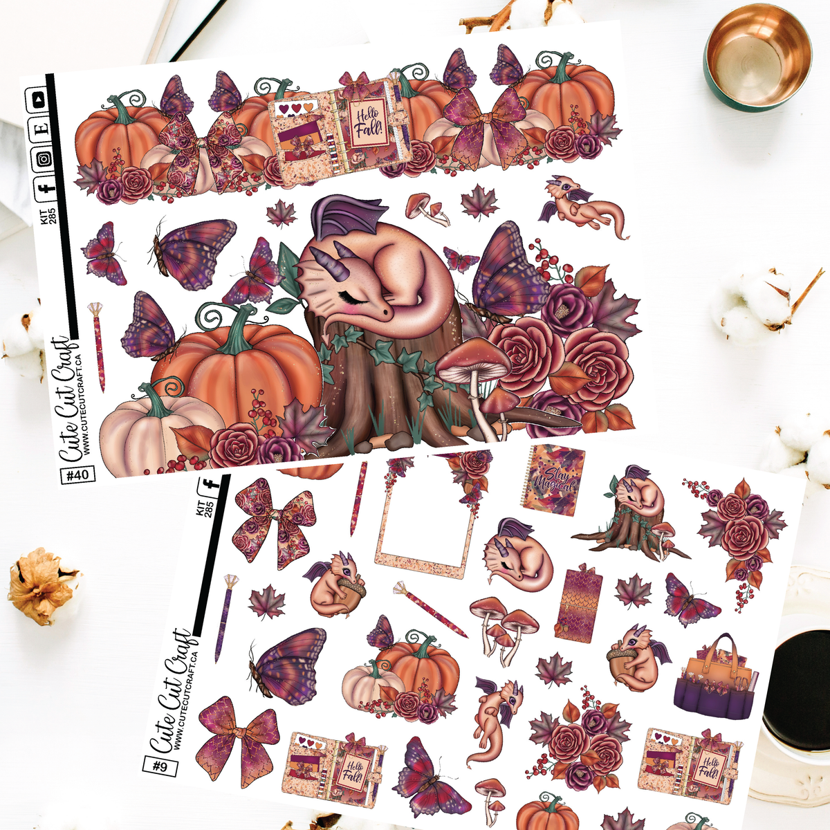 Fall Dragon #285 || Deco Sheets