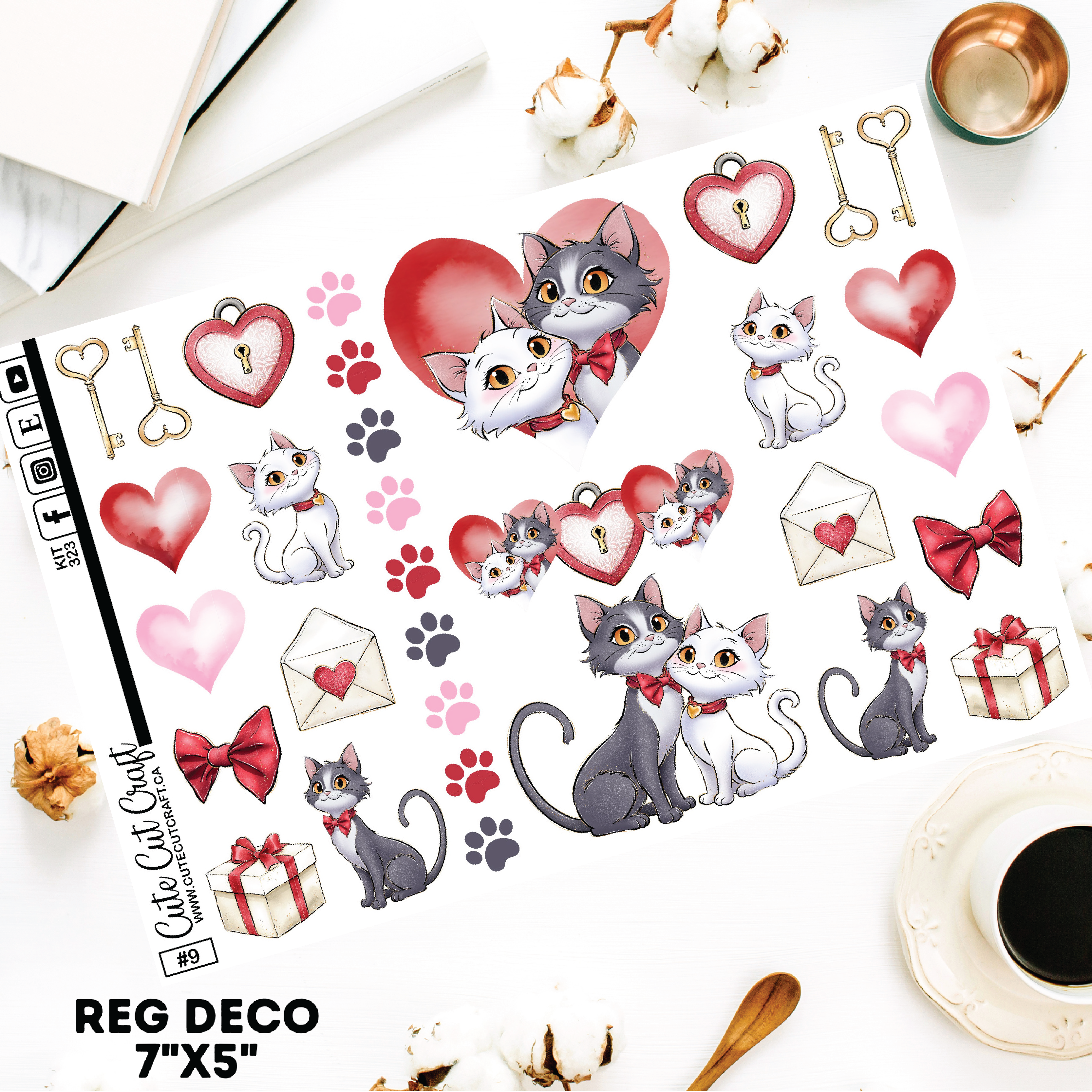 Kitty Love #323 || Deco Sheets