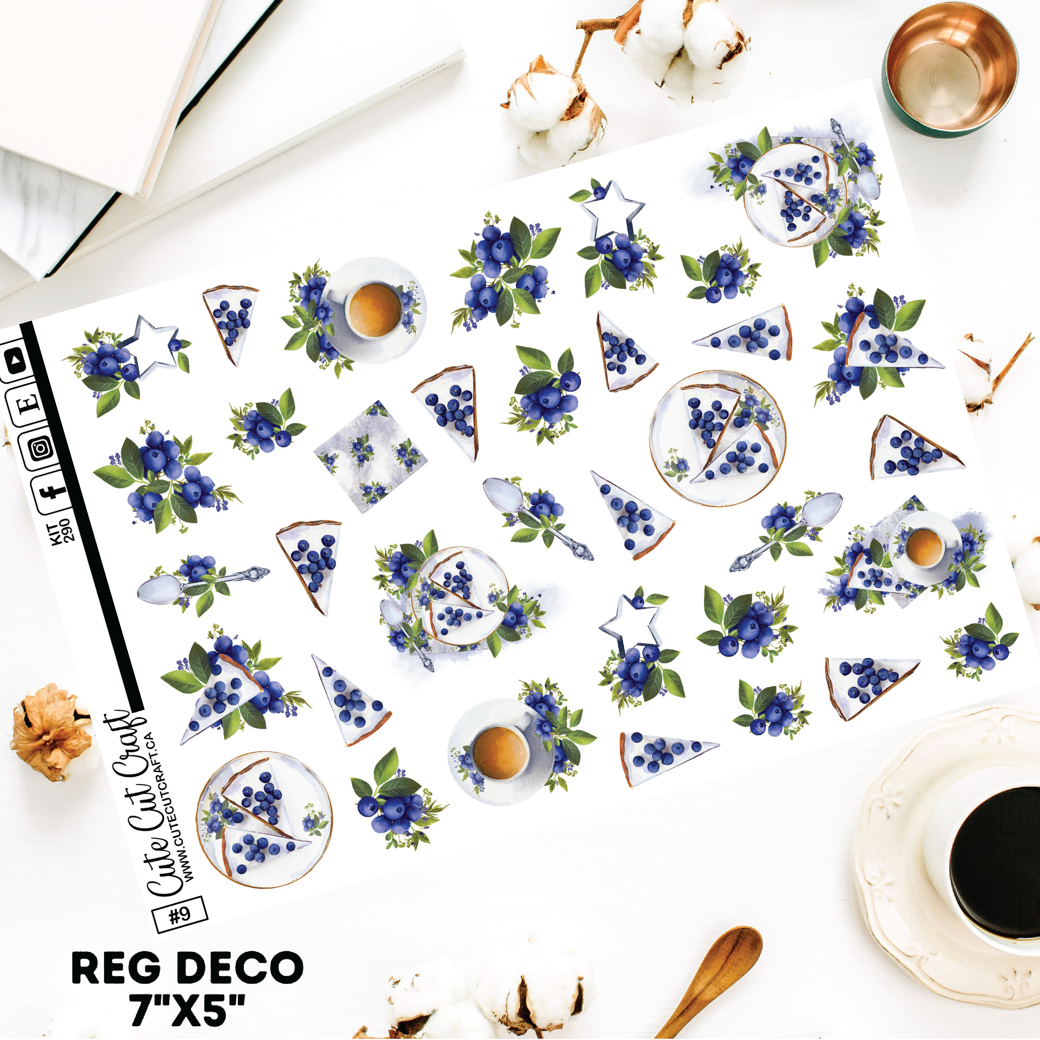 Blueberry #290 || Deco Sheets