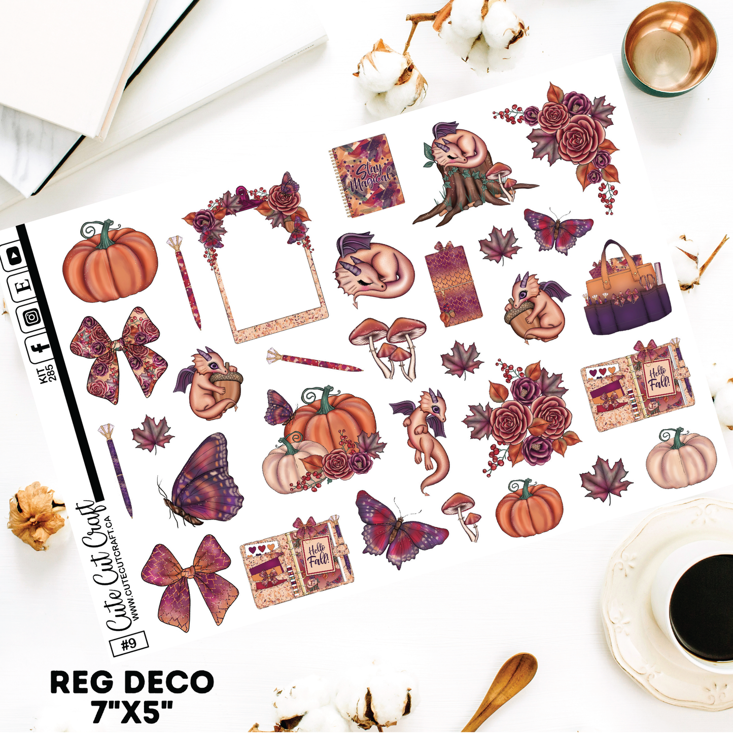 Fall Dragon #285 || Deco Sheets