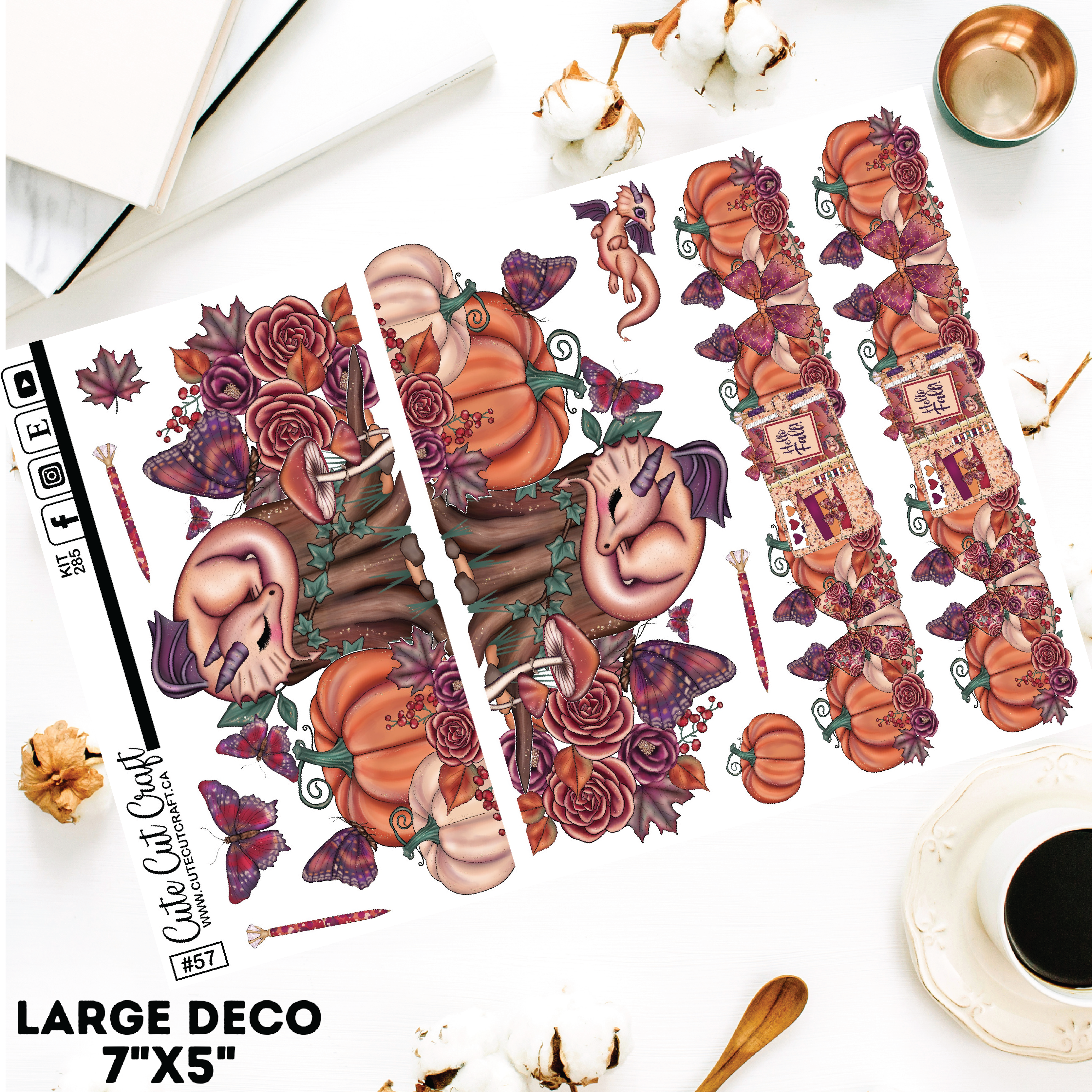 Fall Dragon #285 || Deco Sheets