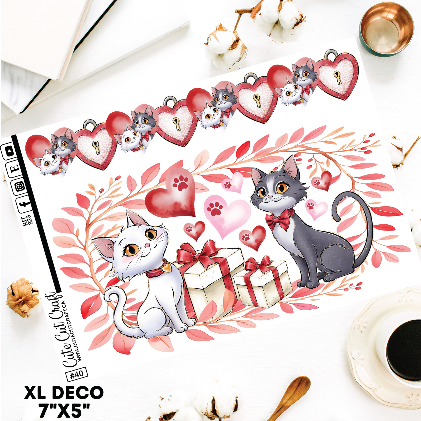 Kitty Love #323 || Deco Sheets