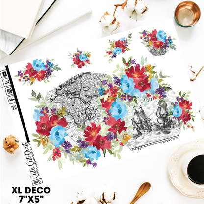 Floral Map #320 || Deco Sheets