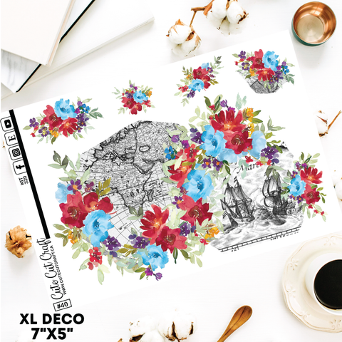 Floral Map #320 || Deco Sheets