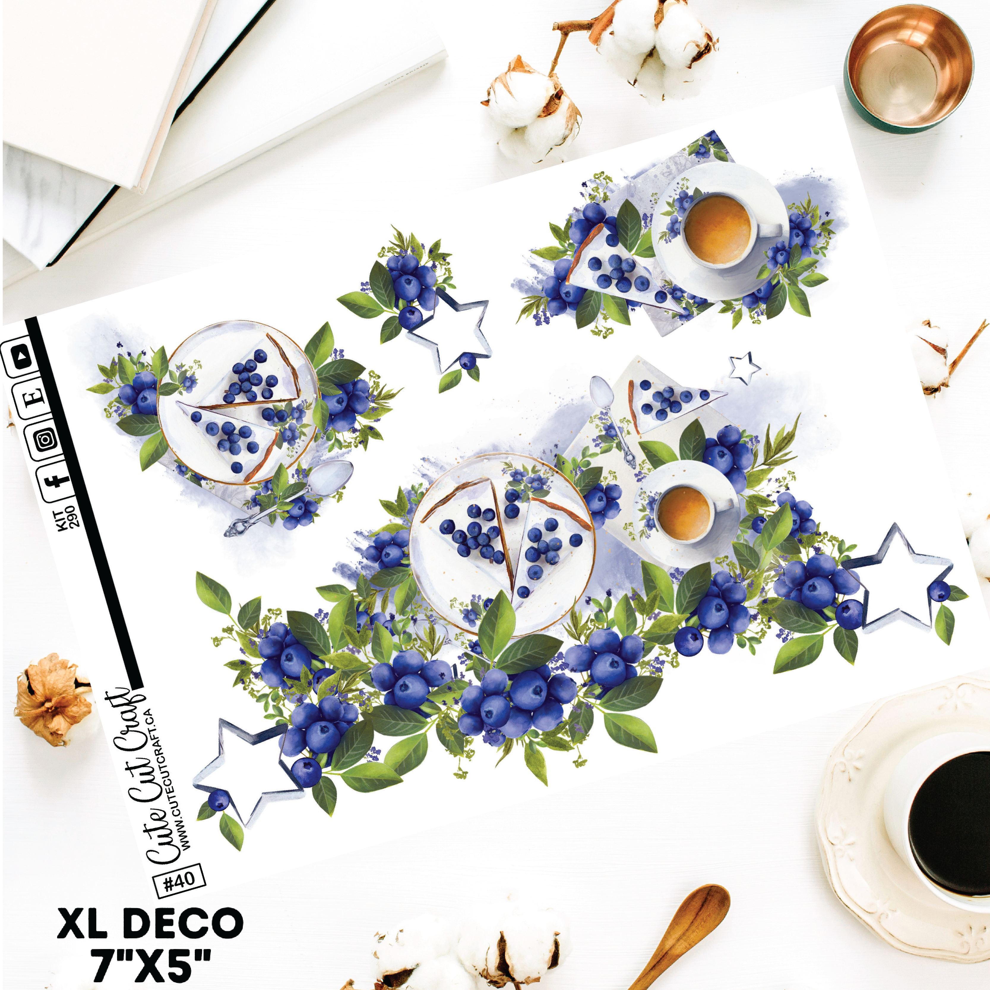 Blueberry #290 || Deco Sheets