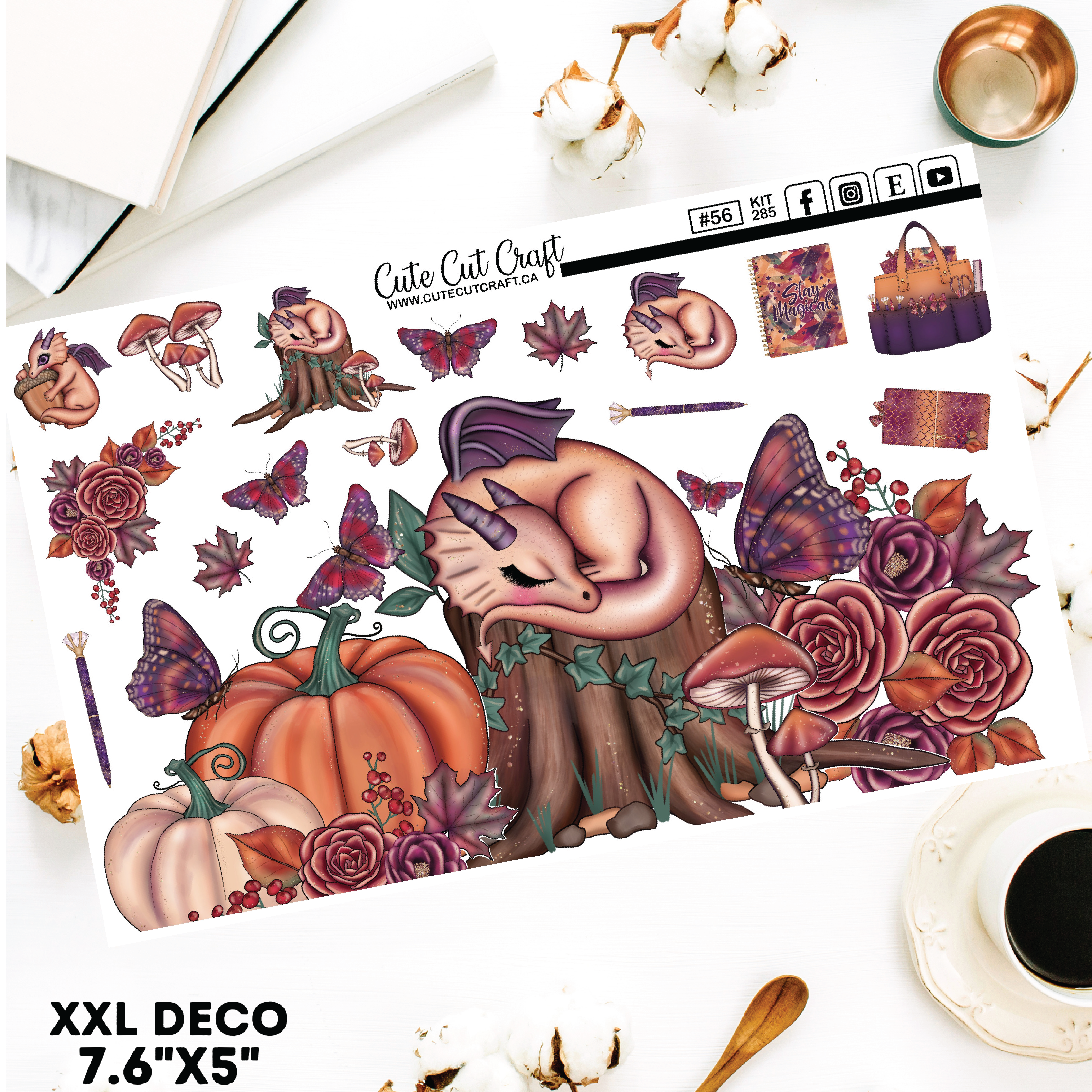 Fall Dragon #285 || Deco Sheets