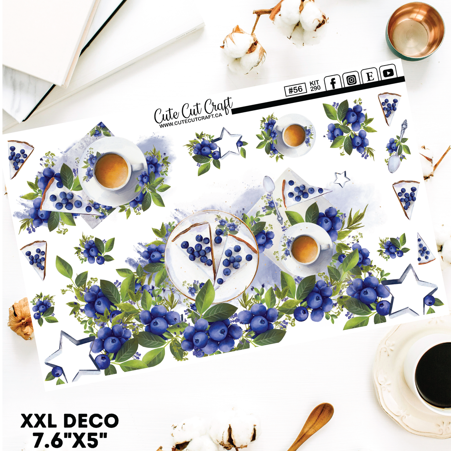 Blueberry #290 || Deco Sheets