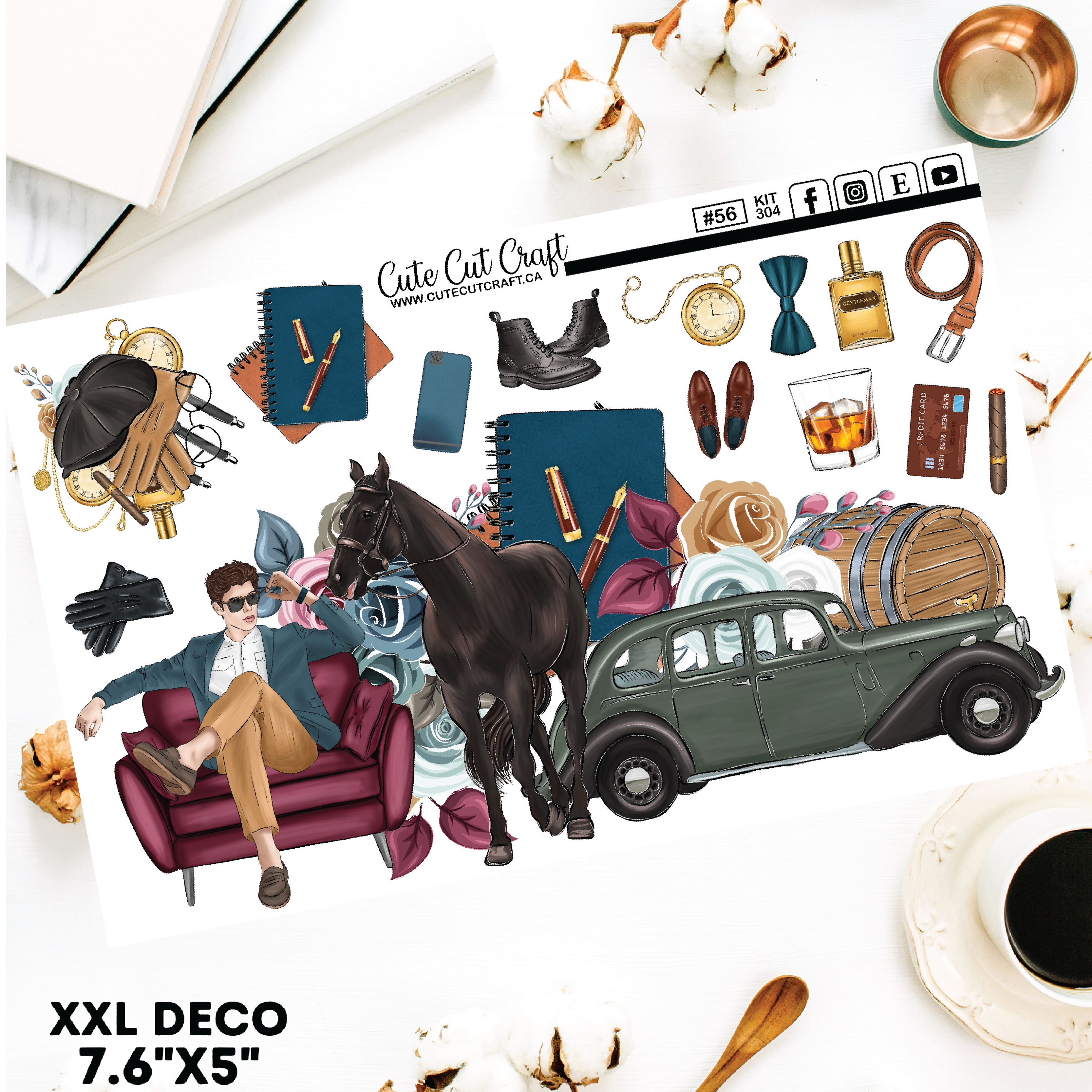 Gentleman #304 || Deco Sheets