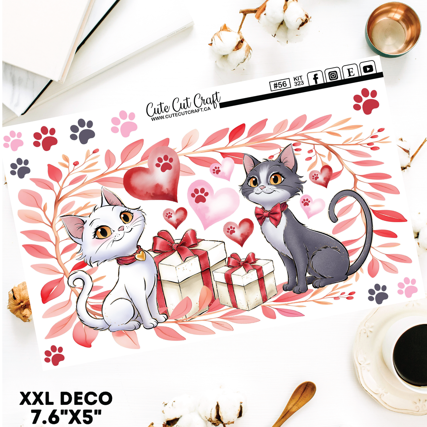 Kitty Love #323 || Deco Sheets