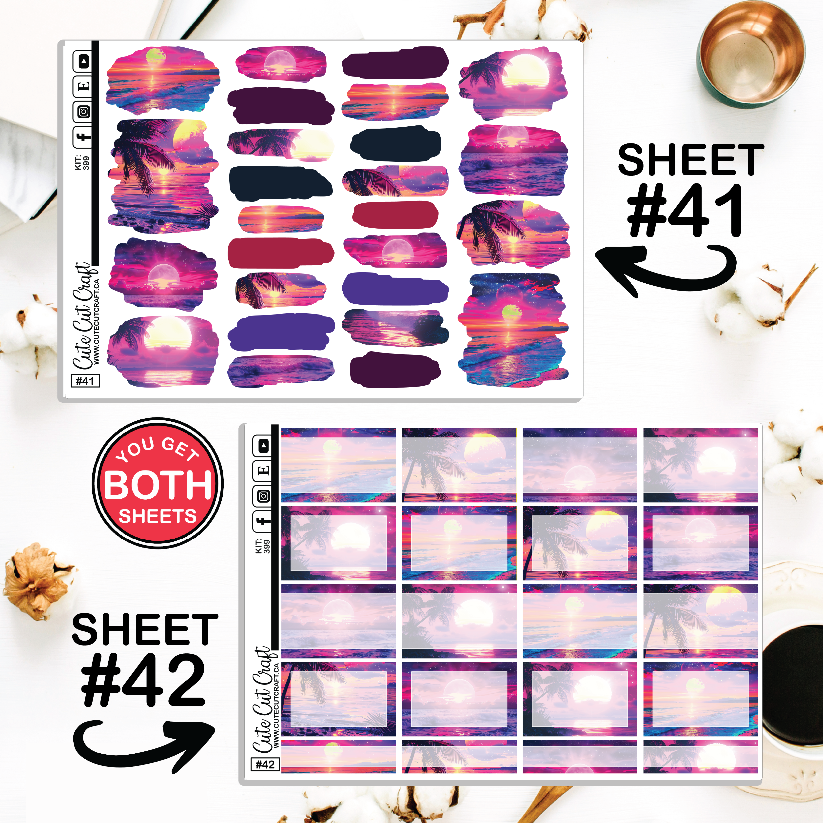 Beach Sunset #399 || ECLP Weekly & Monthly
