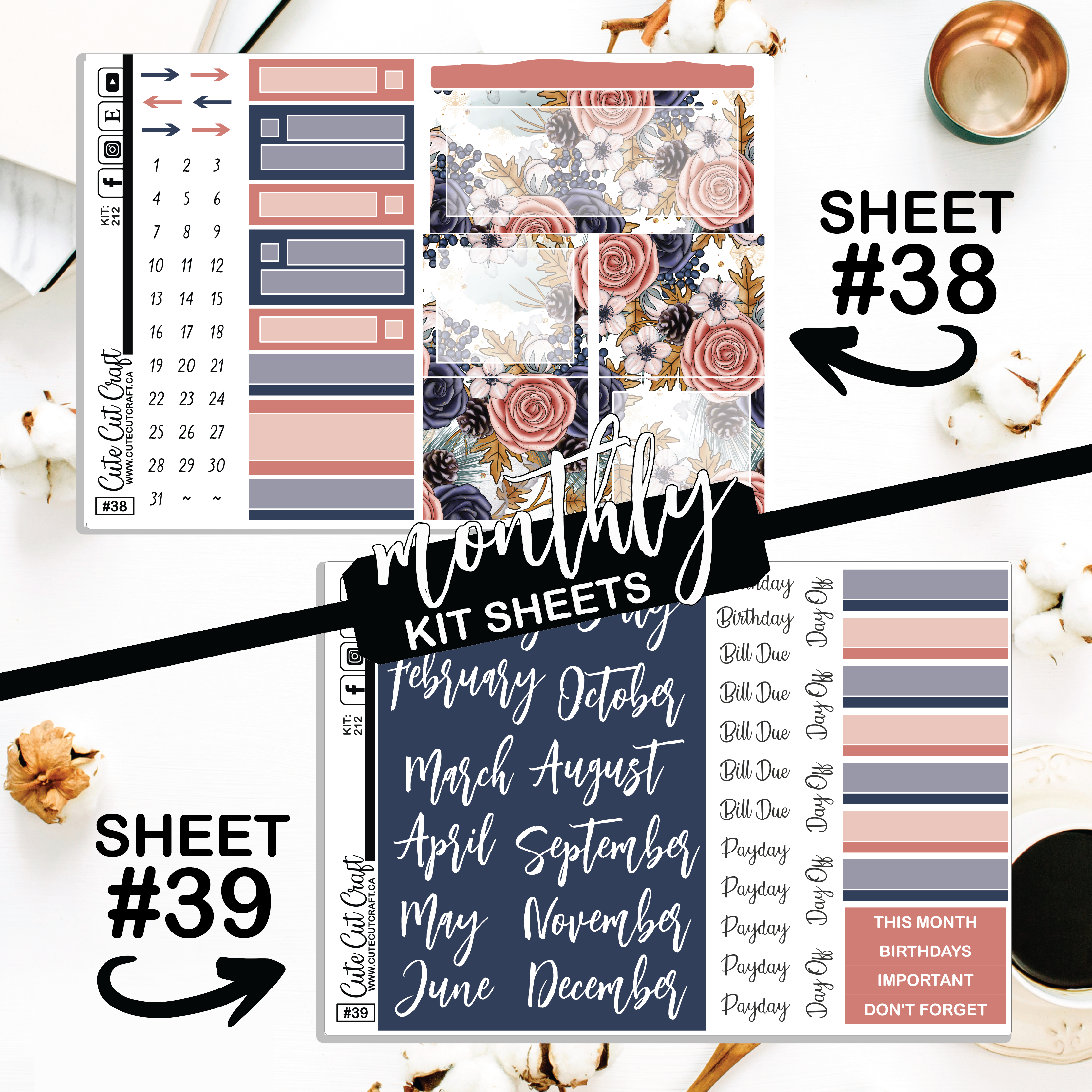 Rosy Cozy #212 || ECLP Weekly & Monthly