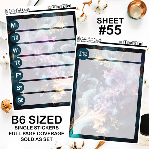 Smoke Burst #235 || Journaling Sheets