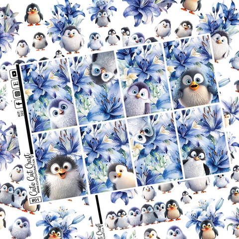 Winter Penguins #322 || Full Boxes & Deco