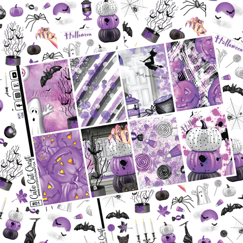 Purple Halloween #196 || Full Boxes & Deco