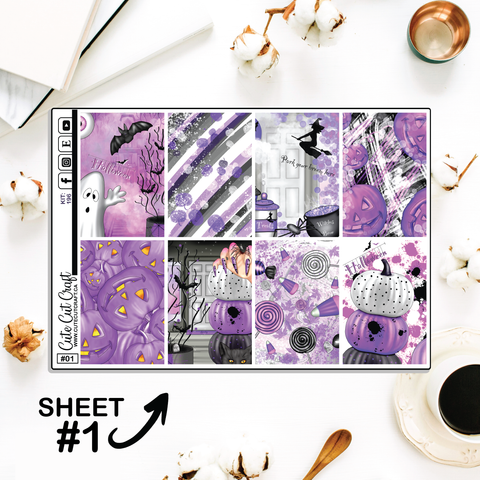 Purple Halloween #196 || Full Boxes & Deco