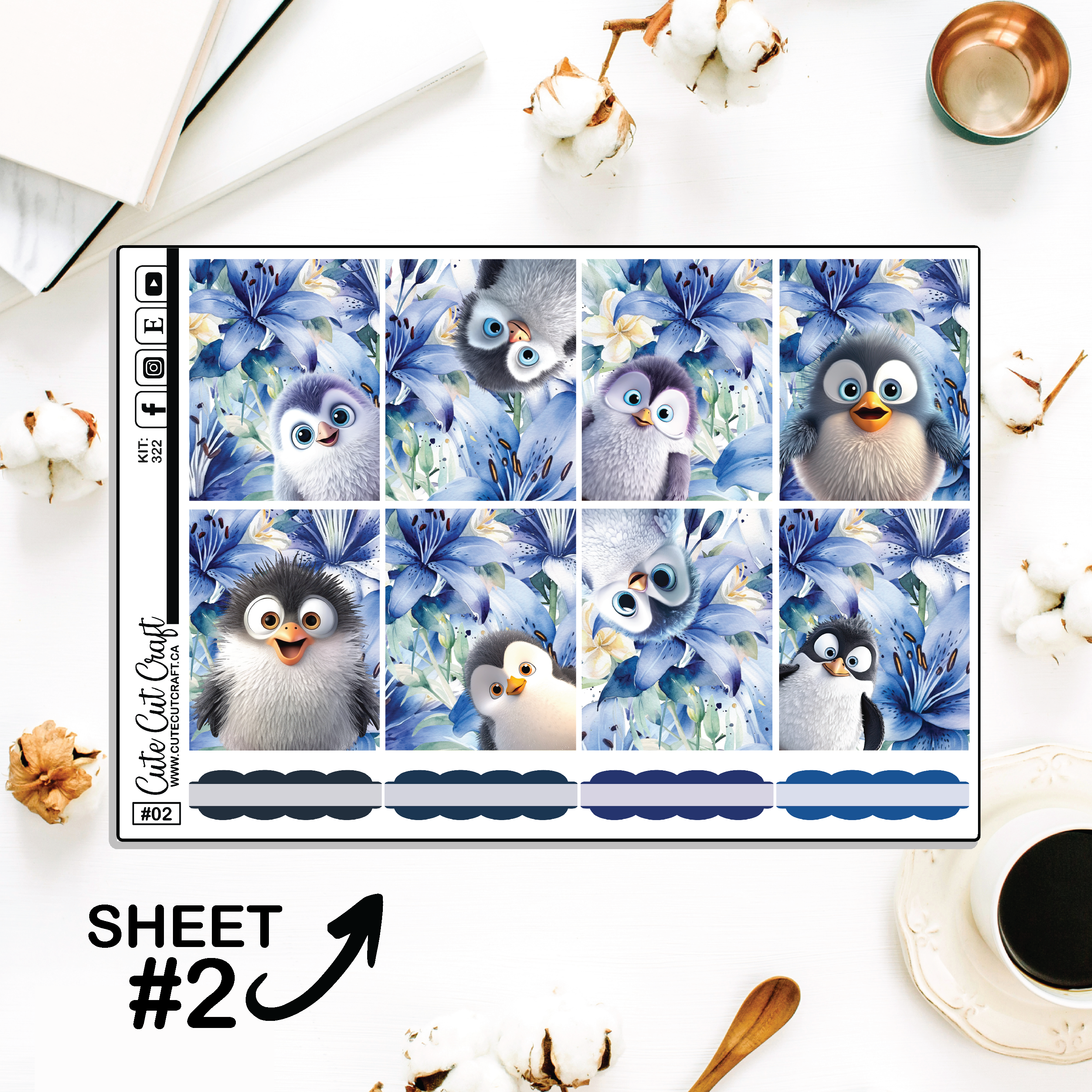 Winter Penguins #322 || Full Boxes & Deco