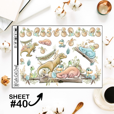 Baby Dino #367 || Journaling Sheets