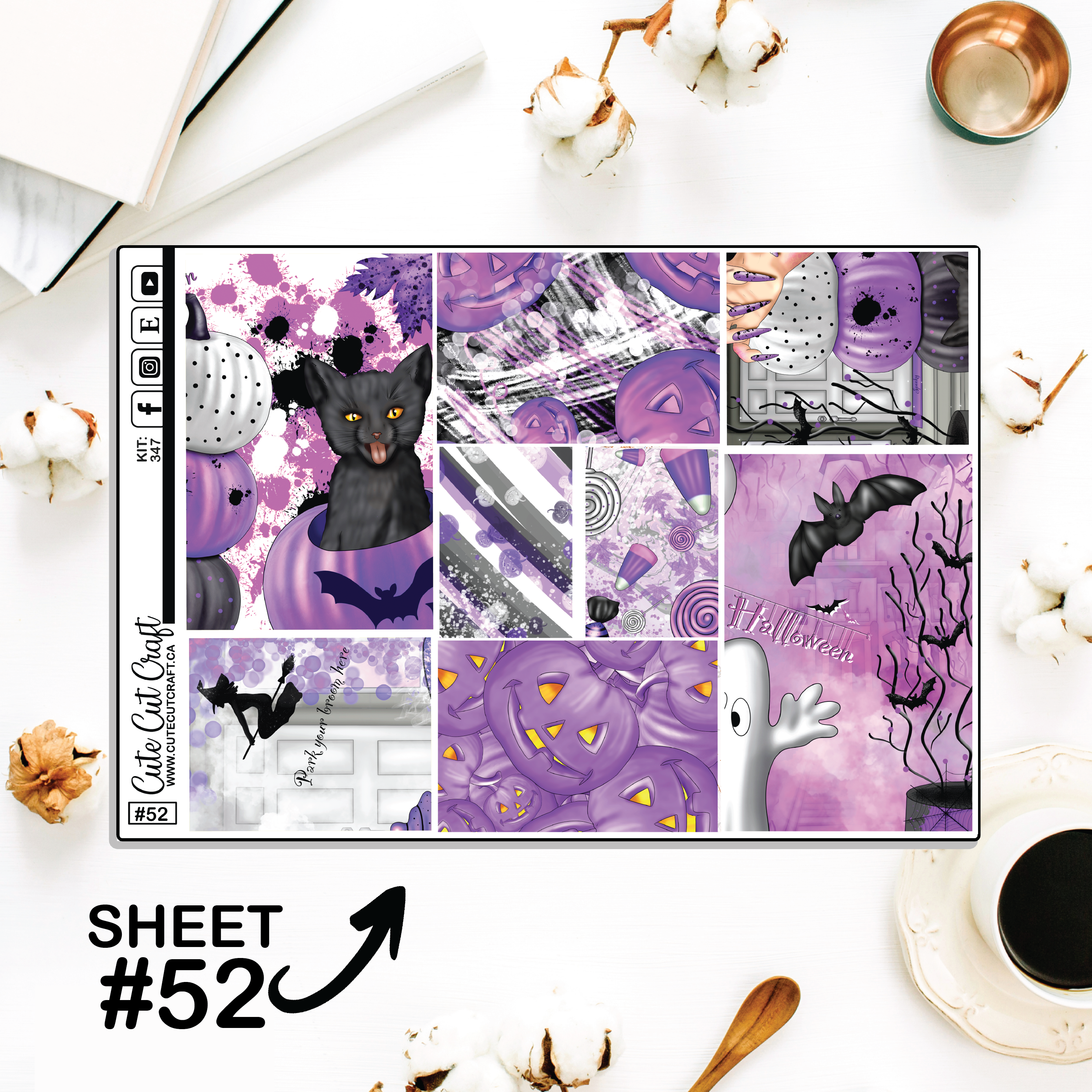 Purple Halloween #196 || Full Boxes & Deco