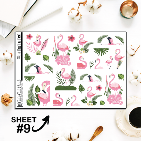 Flamingo Fling #352 || Journaling Sheets