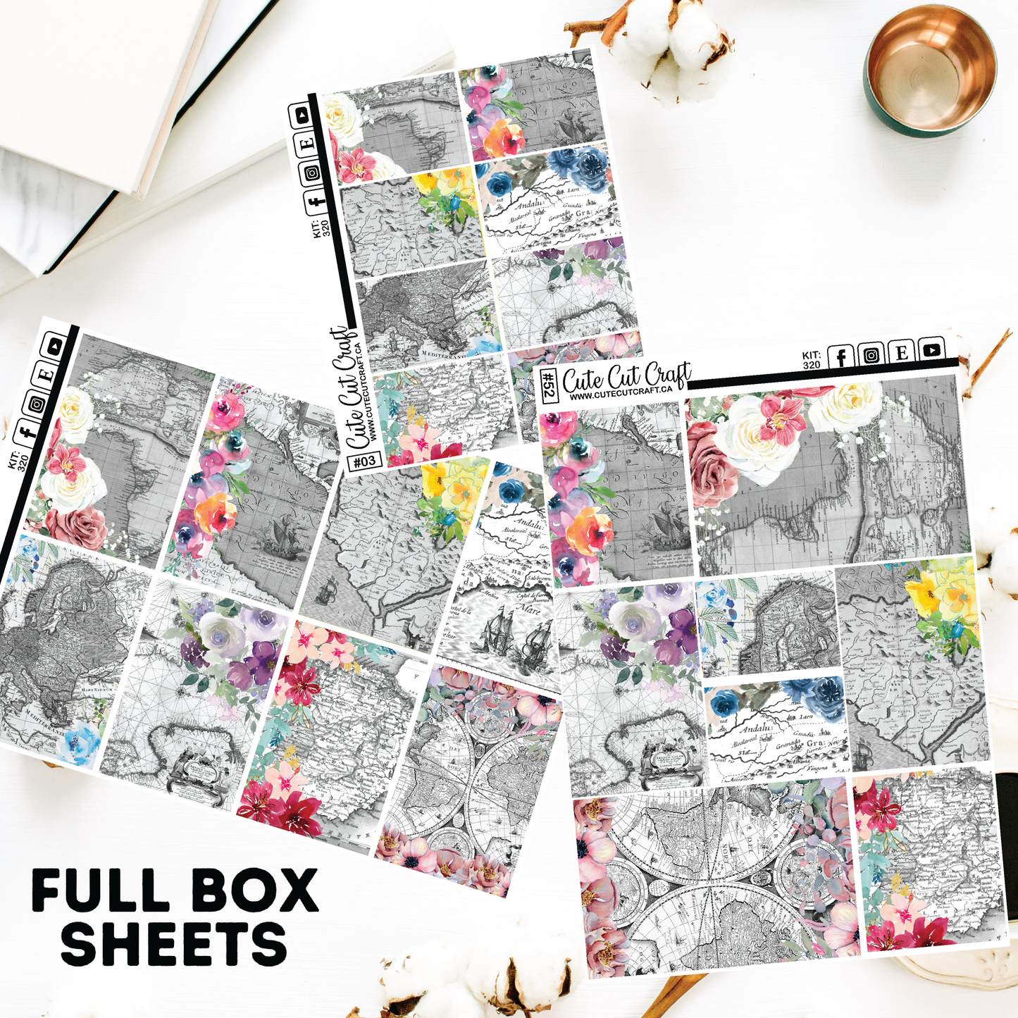 Floral Map #320 || Full Boxes