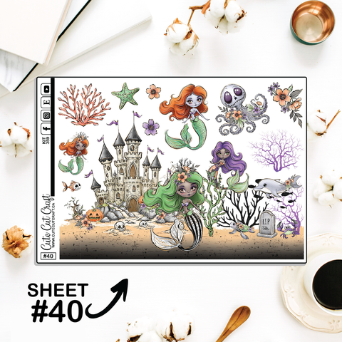 Spooky Splash #359 || Journaling Sheets