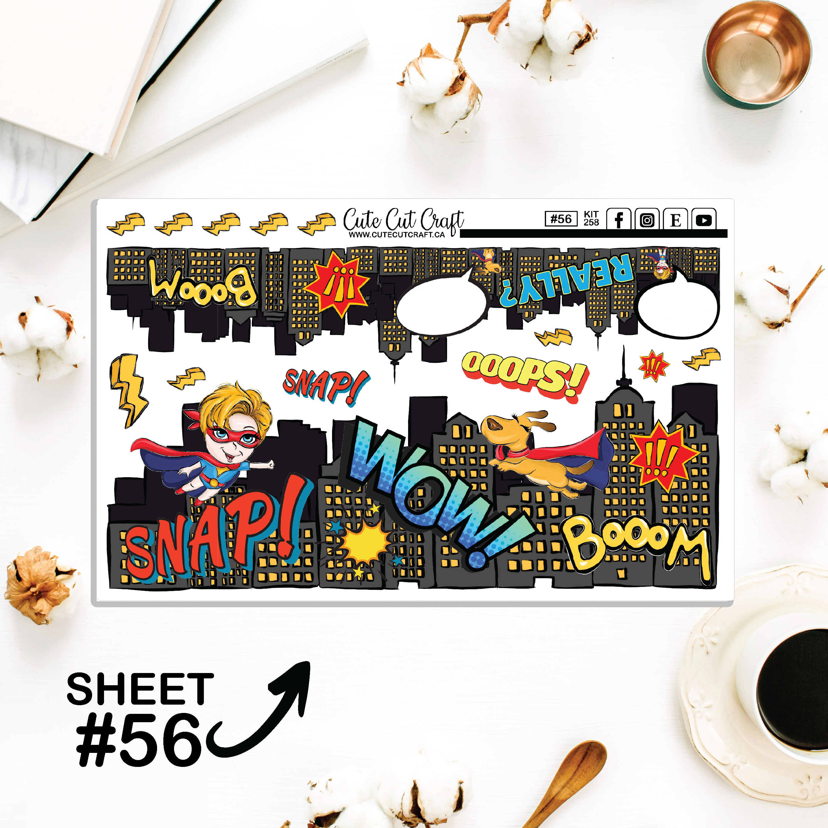 Super Kid #258 || Journaling Sheets