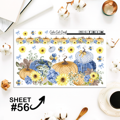 Pumpkin Bee #294 || Journaling Sheets