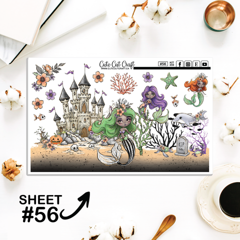 Spooky Splash #359 || Journaling Sheets