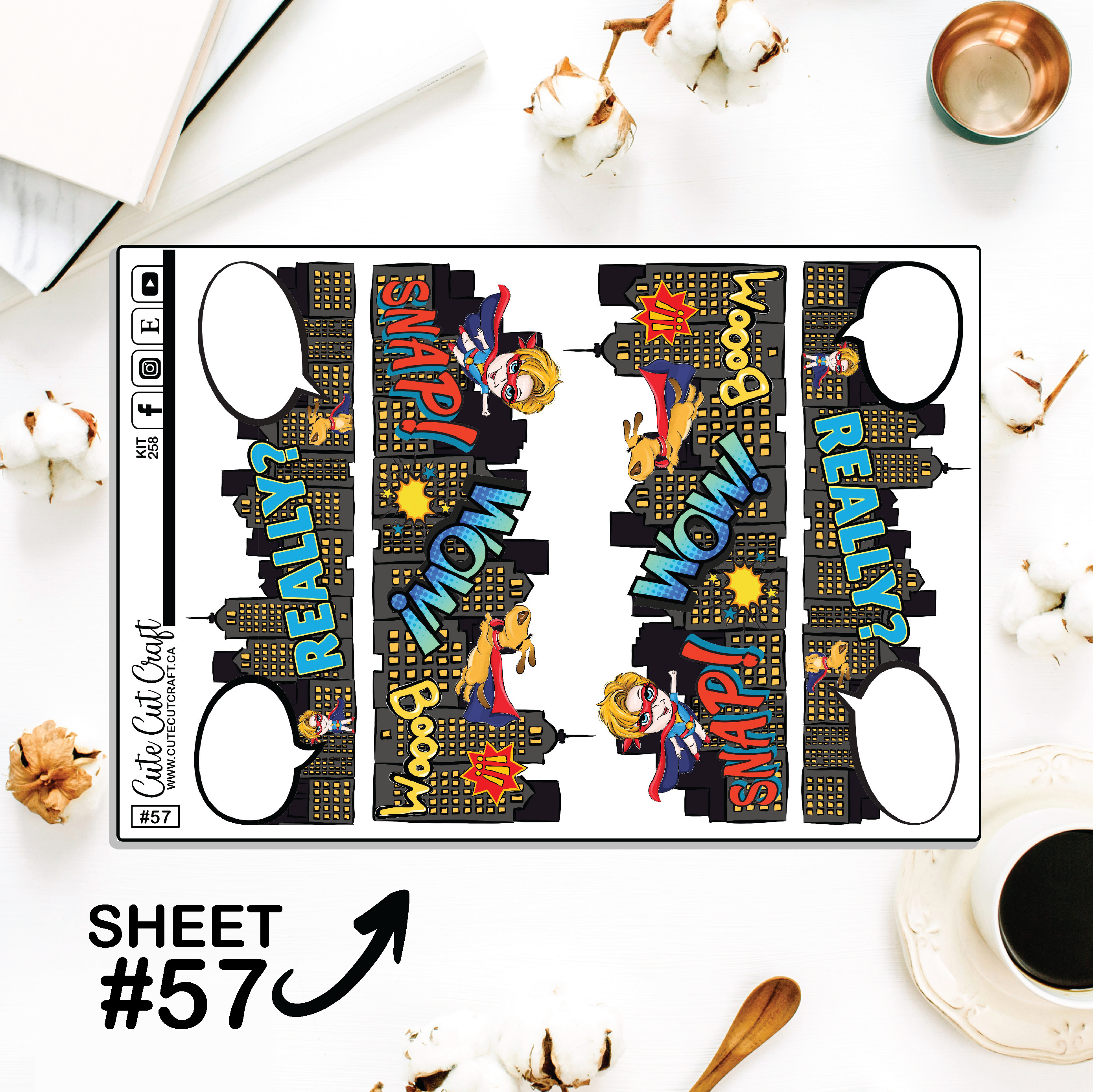 Super Kid #258 || Journaling Sheets