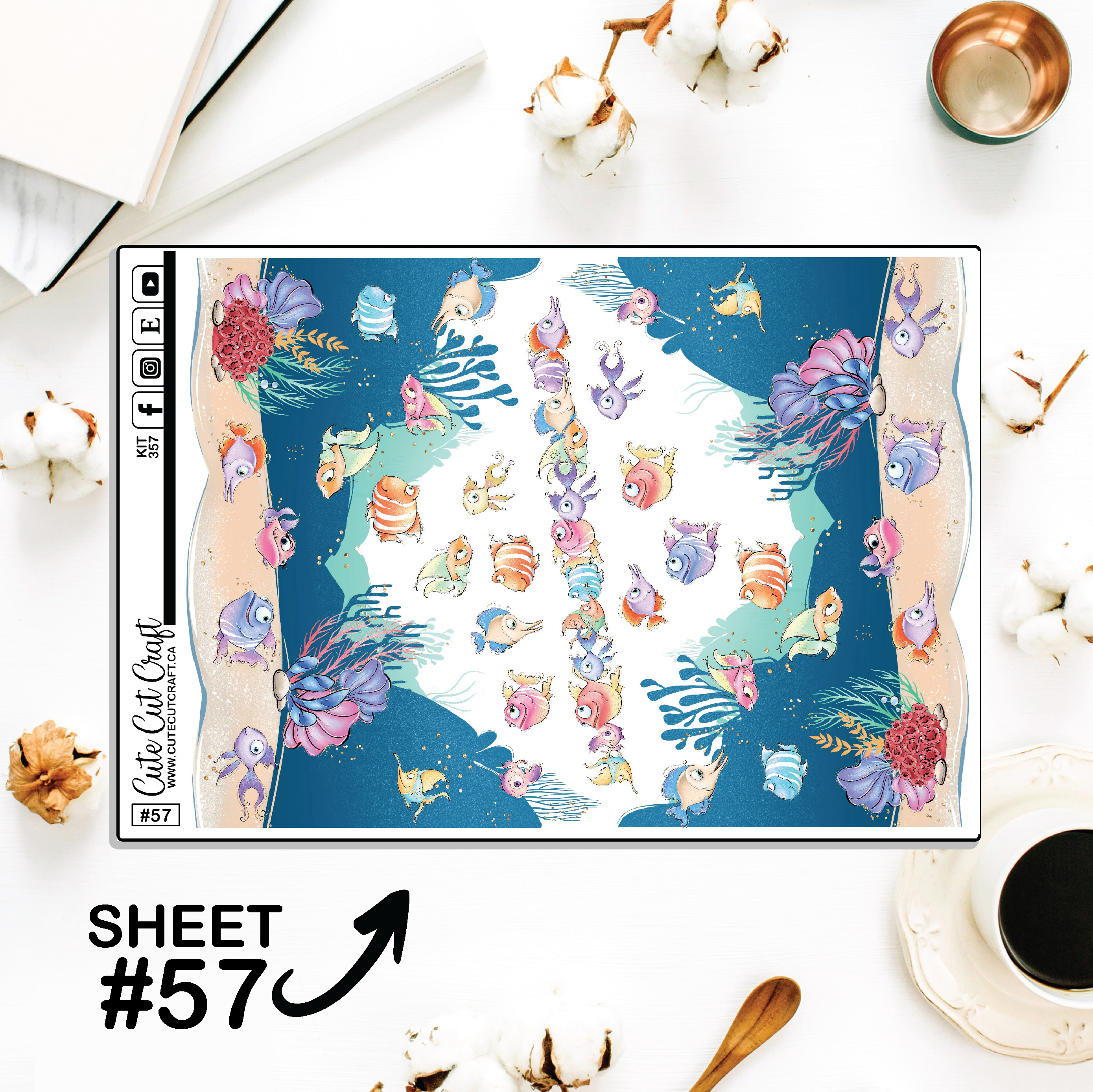 Fishy Fishy #357 || Journaling Sheets