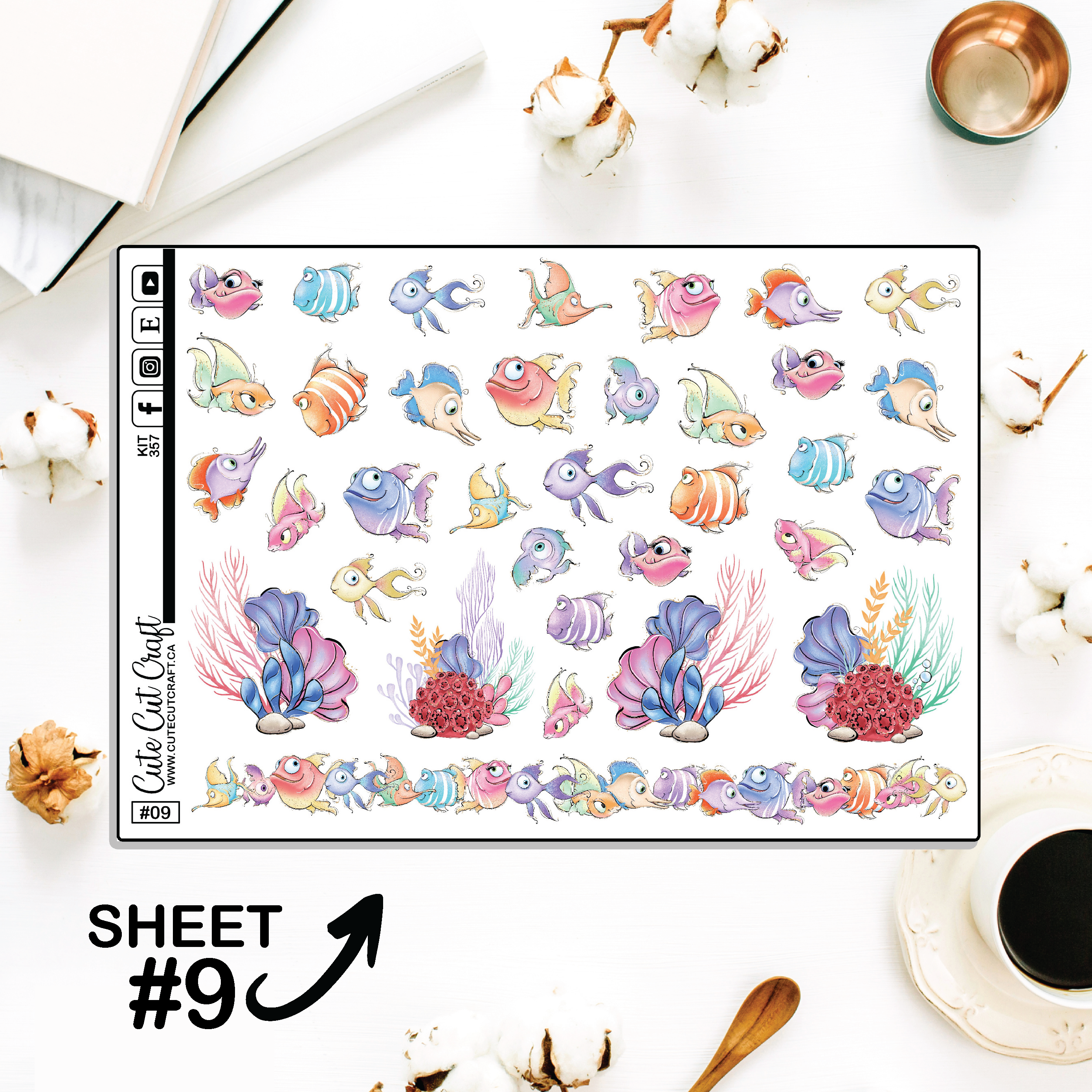 Fishy Fishy #357 || Journaling Sheets