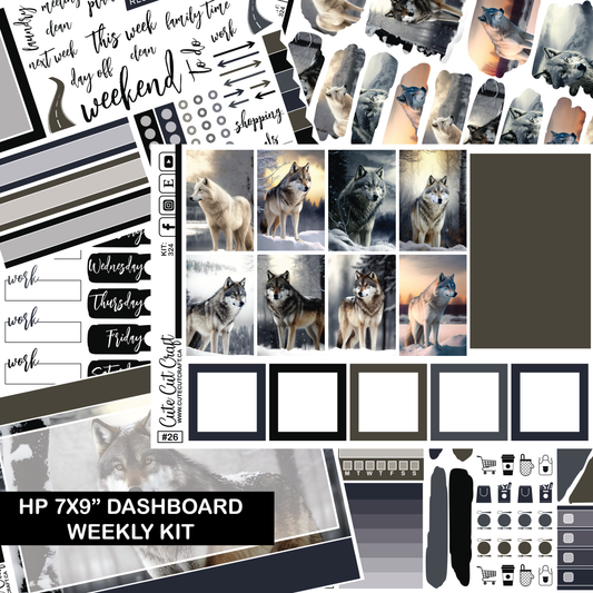 Winter Wolf #324 || HP Dashboard Weekly Kit