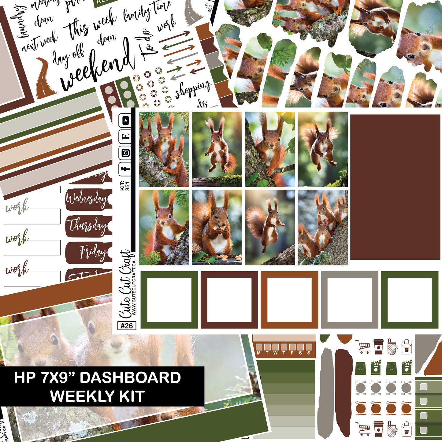 Magic Squirrel #351 || HP Dashboard Weekly Kit