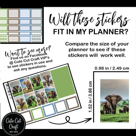 Elephant Expedition #349 || CHP Dashboard Kit [PRINTABLE]