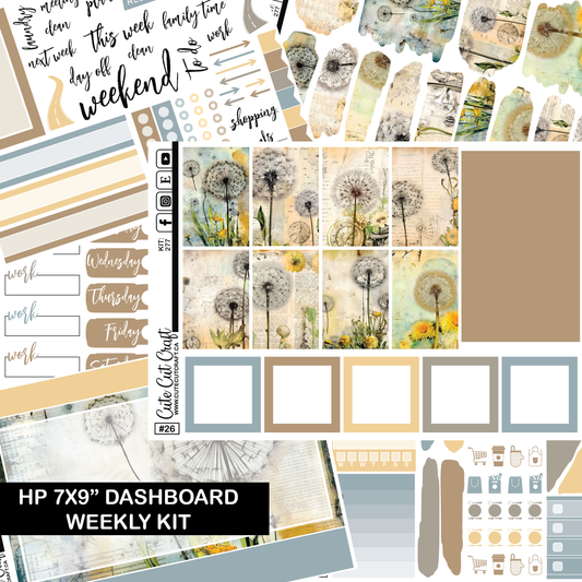 Retro Dandelion #277 || HP Dashboard Weekly Kit