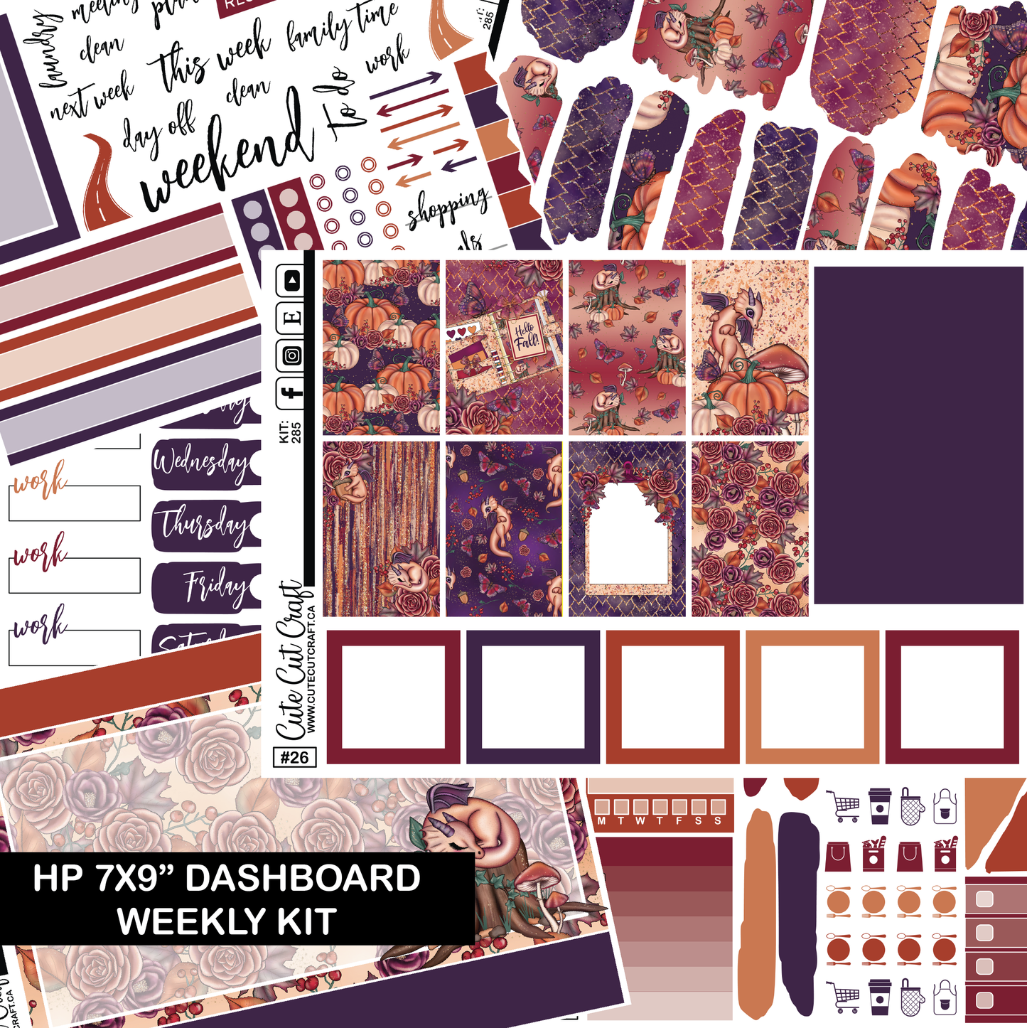 Fall Dragon #285 || HP Dashboard Weekly Kit