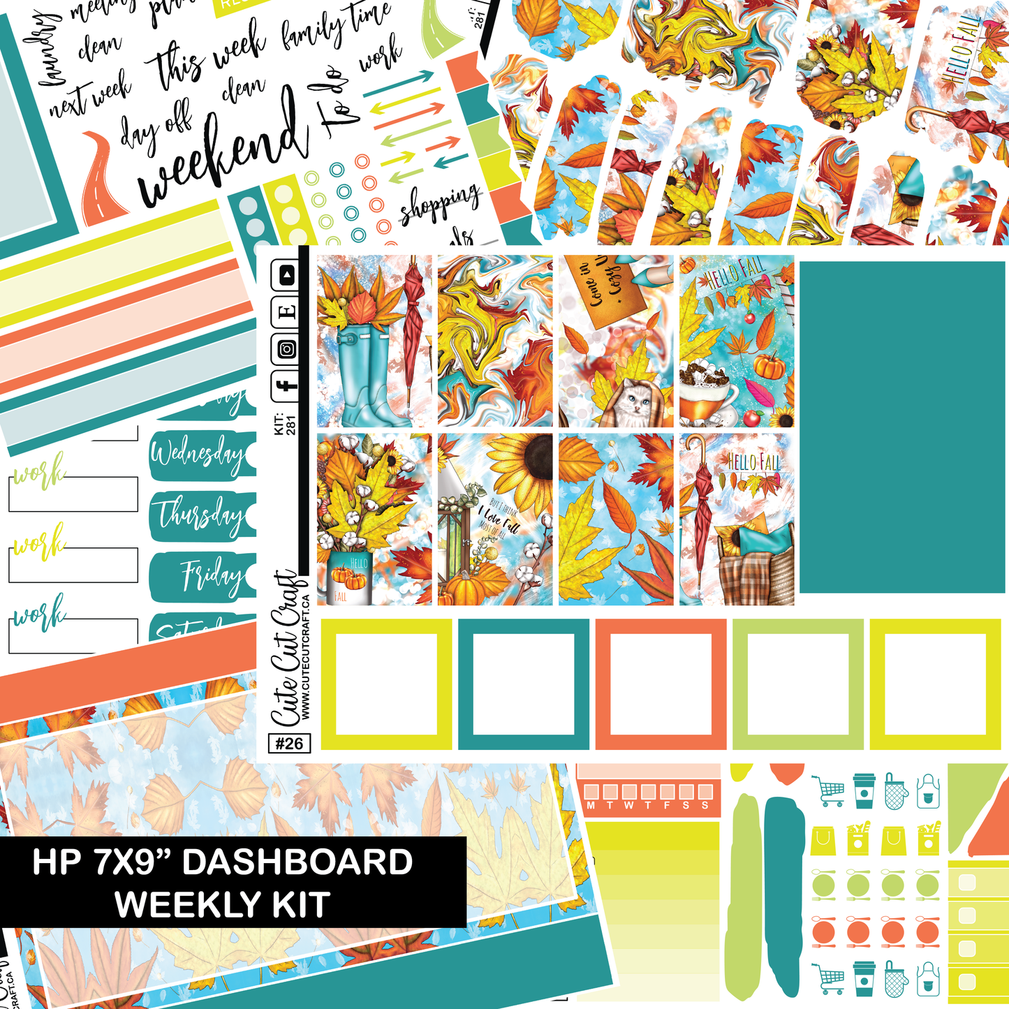 Hello Fall #281 || HP Dashboard Weekly Kit